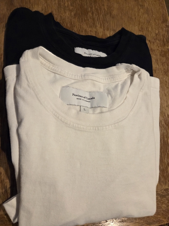 Province Of Canada Tops - Province of Canada Monday Crop Tee Bundle Black White Size L Made in Canada